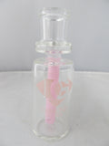 Diamond Glass 19mm 90 degree Pink Honey Comb Stem Ash Catcher - elevapers