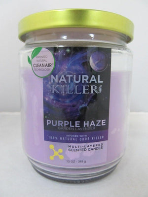 Natural Killers Deodorizer Candle 13oz (Purple Haze) - elevapers