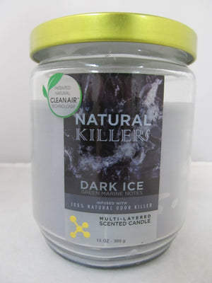 Natural Killers Deodorizer Candle 13oz (Dark Ice)