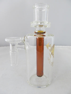 Diamond Glass 14mm 90 degree Amber Honey Comb Stem Ash Catcher - elevapers