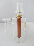 Diamond Glass 14mm 90 degree Amber Honey Comb Stem Ash Catcher