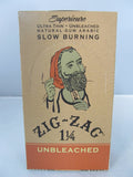 Zig Zag Ultra Thin Unbleached 1-1/4 Rolling Papers 24pack