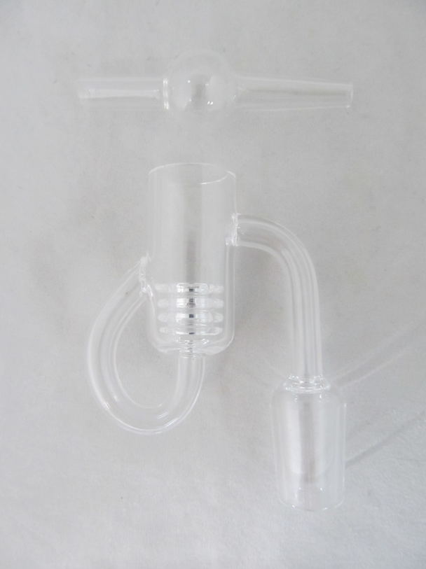 Diamond Knot Quartz Loop Banger w/ Carp Cap 19mm Male - elevapers