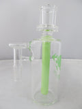 Diamond Glass 14mm 90 degree Slime Green Honey Comb Stem Ash Catcher - elevapers