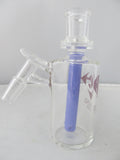 Diamond Glass 14mm 45 degree Aqua Honey Comb Stem Ash Catcher