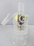 Diamond Glass 14mm 45 degree Honey Comb Ash Catcher - elevapers