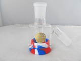 Bougie Concentrate Reclaimer Ashcatcher 45° 14mm w/ Silicone Container - elevapers