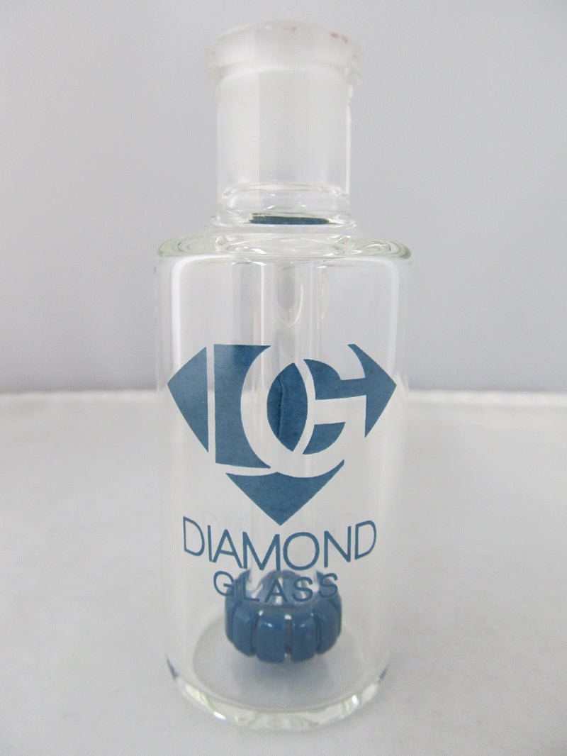 Diamond Glass 14mm 45 degree Navy Showerhead Stem Ash Catcher - elevapers