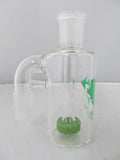 Diamond Glass 19mm 90 degree Slime Green Showerhead Stem Ash Catcher