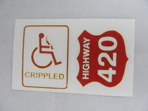 Sticker: Crippled/Highway 420 - elevapers