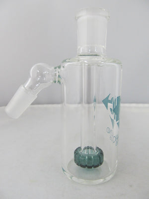 Diamond Glass 14mm 45 degree Teal Showerhead Stem Ash Catcher - elevapers