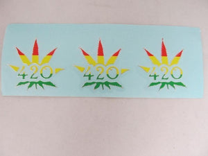 Sticker: Triple 420 Leaf - elevapers