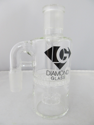 Diamond Glass 19mm 90degree Honey Comb Ash Catcher - elevapers