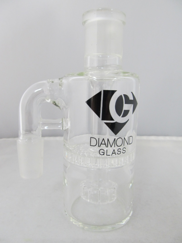 Diamond Glass 19mm 90degree Honey Comb Ash Catcher - elevapers