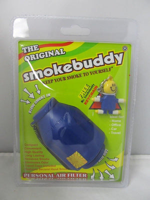 The Original Smoke Buddy Personal Air Filter Blue - elevapers