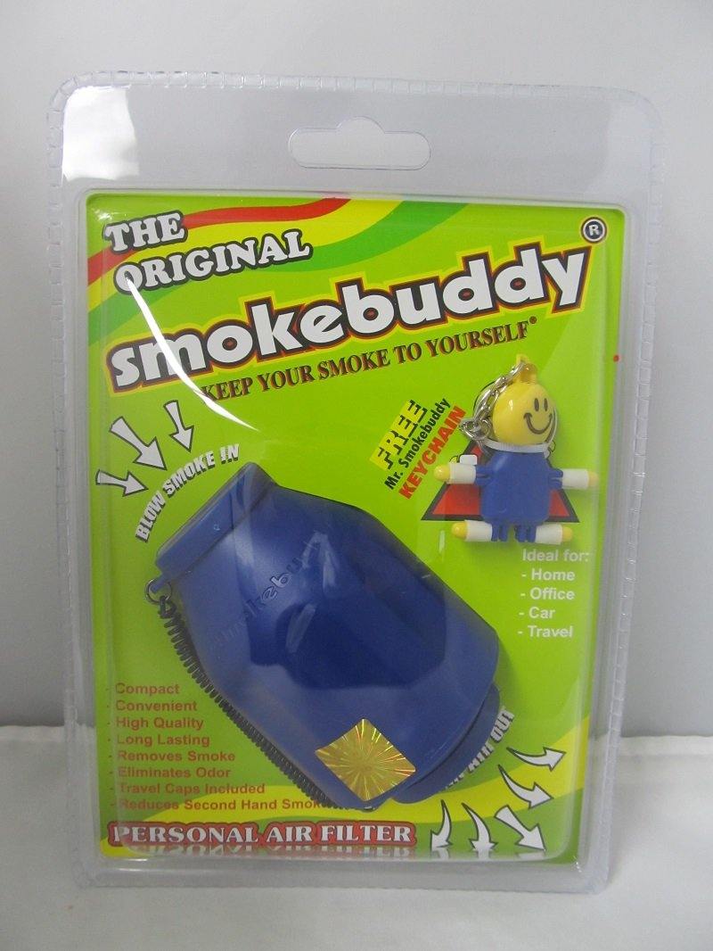 The Original Smoke Buddy Personal Air Filter Blue - elevapers