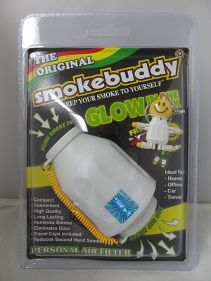 The Original Smoke Buddy Personal Air Filter "GLOW IN THE DARK" (White)