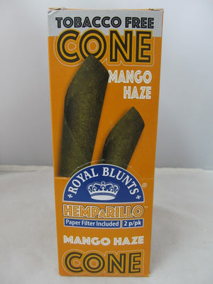 Royal Blunts Hemparillo Hemp Cones 2ct/10 Pouches (Mango Haze)