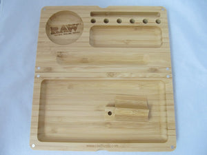 RAW Backflip Magnetic Bamboo Rolling Tray