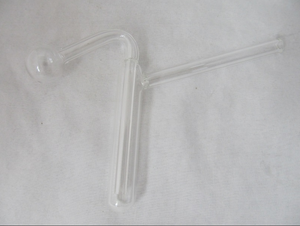 6" Solid Piece Oil Burner Slim Bubbler Rig - elevapers