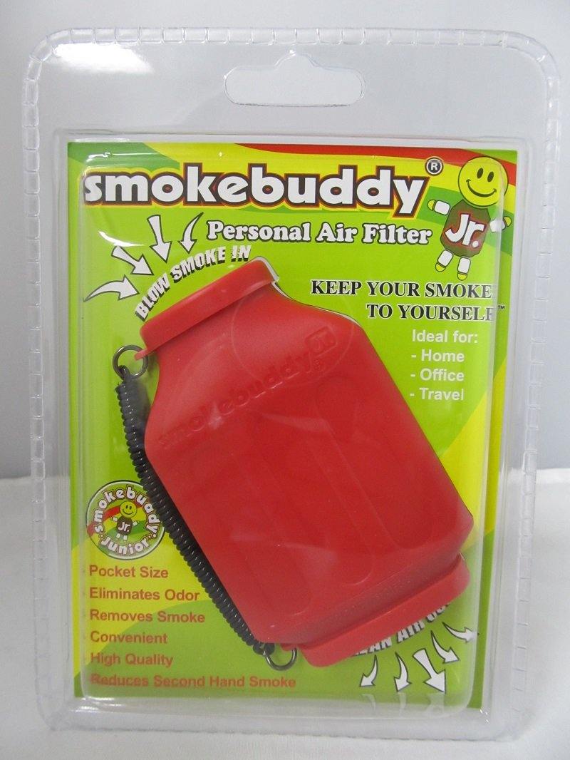 Smoke Buddy Junior Pocket Size Personal Air Filter (Red) - elevapers