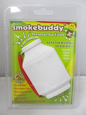 Smoke Buddy Junior Pocket Size Personal Air Filter (White) - elevapers