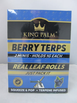 King Palm Berry Terps Mini Rolls 2pk, 20ct Display