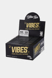 Vibes Fine Rolling Paper King Size Ultra Thin 50 Papers 50 Booklet Display