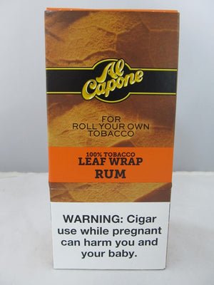 Al Capone Leaf Wraps 1ct 12 Pouch (Rum)