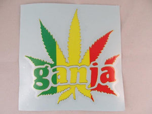 Sticker: Ganja Rasta Leaf - elevapers