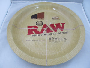 Raw 12" Round Metal Rolling Tray