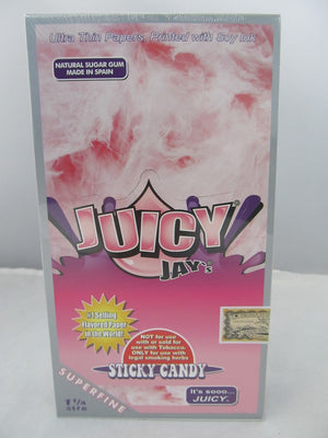 Juicy Jay's Super Fine 1-1/4 Papers 24 booklets (Sticky Candy)