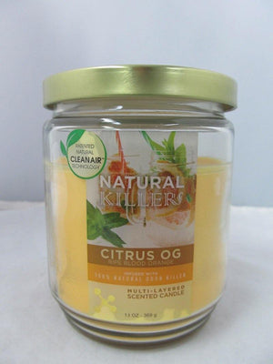 Natural Killers Deodorizer Candle 13oz (Citrus OG) - elevapers