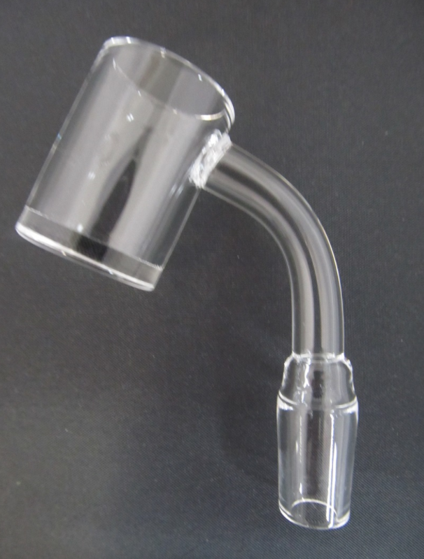 45° Flat Top 5mm Bottom Bucket Banger Quartz Nail 14mm Male - elevapers