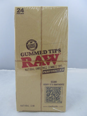 Raw Perforated Gummed Tips 24ct Display