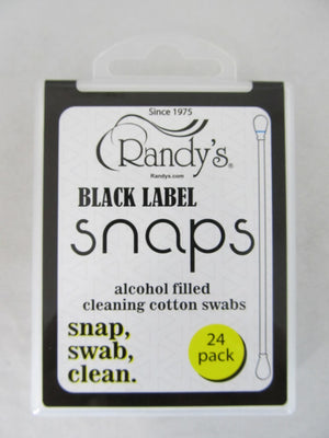 Randy's Snaps Alcohol Filled Cotton Cleaning Swabs 24ct / 12 Pack Display - elevapers