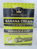 King Palm Banana Cream Slim Rolls 2pk, 20ct Display "Back In Stock"