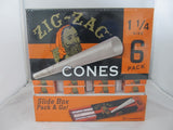 Zig Zag 1-1/4 Size Pre-Rolled Cones 6ct Pack 36ct Box